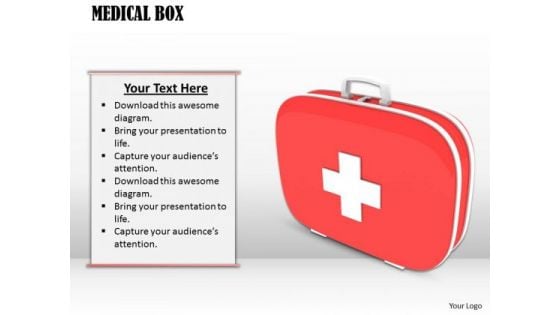 Stock Photo Medical Box First Aid Kit PowerPoint Slide
