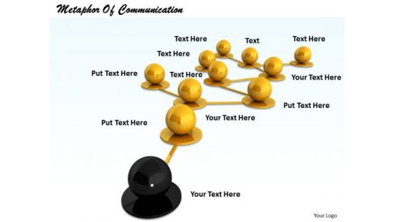 Stock Photo Metaphor Of Communication PowerPoint Slide