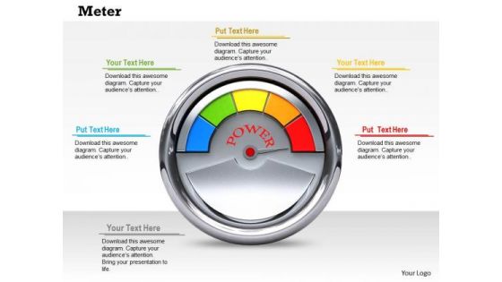 Stock Photo Meter Power PowerPoint Slide