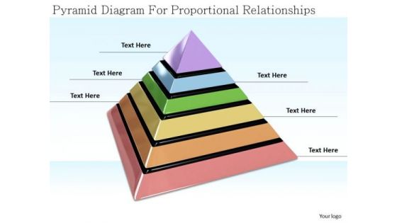 Stock Photo Modern Marketing Concepts Pyramid Diagram For Proportional Relationships Business Icons