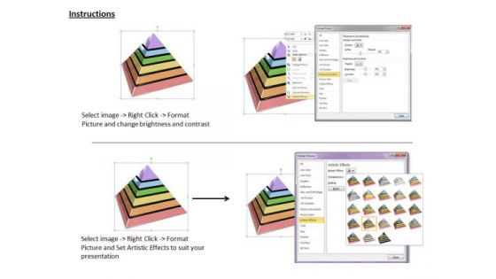 Stock Photo Modern Marketing Concepts Pyramid Diagram For Proportional Relationships Business Icons