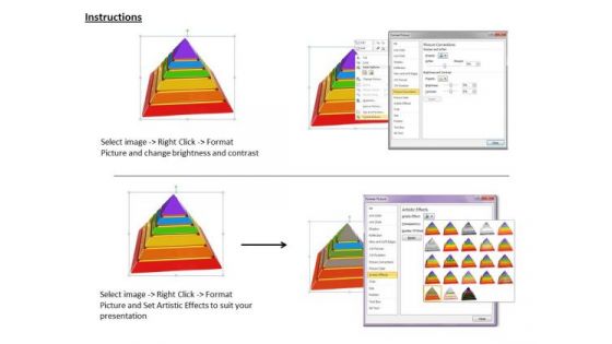 Stock Photo Modern Marketing Concepts Pyramid Graphical Illustration Business Icons