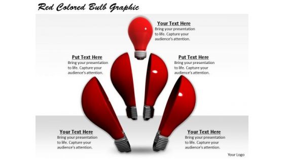 Stock Photo Modern Marketing Concepts Red Colored Bulb Graphic Business Pictures Images