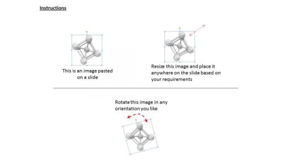 Stock Photo Molecule 3d Icon PowerPoint Slide