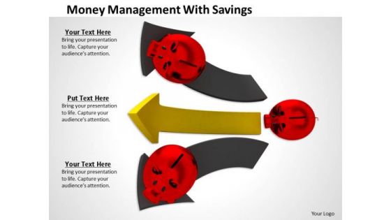 Stock Photo Money Management With Savings PowerPoint Template
