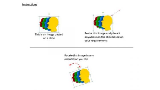 Stock Photo Multicolored Human Faces For Conceptual Use PowerPoint Slide