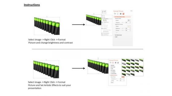 Stock Photo Multiple Cells In Queue For Power Generation PowerPoint Slide