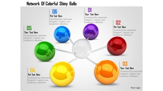 Stock Photo Network Of Colorful Shiny Balls PowerPoint Slide Stock Photo Network Of Colorful Shiny Balls PowerPoint Slide