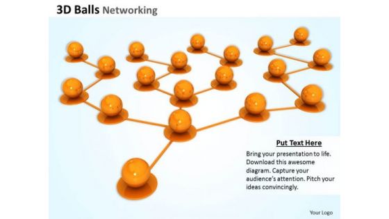 Stock Photo Networking Concept 3d Balls PowerPoint Slide Stock Photo Networking Concept 3d Balls PowerPoint Slide