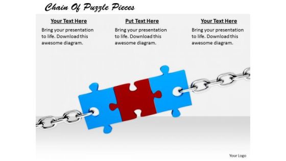 Stock Photo New Business Strategy Chain Of Puzzle Pieces Pictures