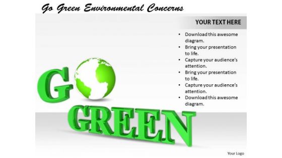 Stock Photo New Business Strategy Go Green Environmental Concerns Stock Images