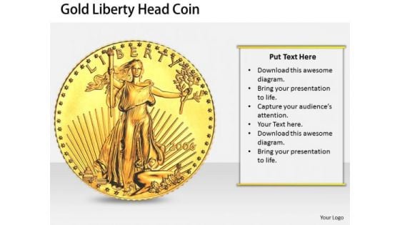 Stock Photo New Business Strategy Gold Liberty Head Coin Stock Images