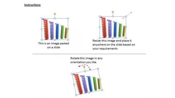 Stock Photo New Business Strategy Multicolored Bar Graph