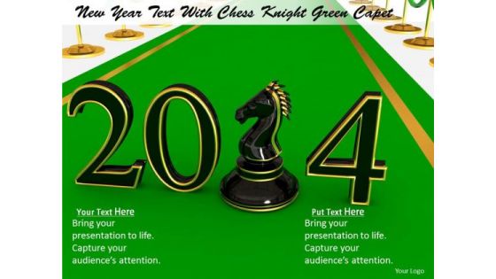 Stock Photo New Year Black Chess Pawn PowerPoint Slide