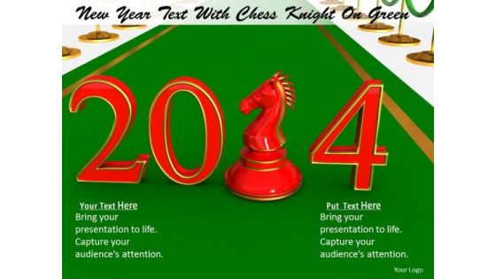 Stock Photo New Year Chess Pawn PowerPoint Slide