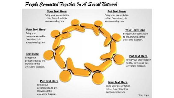 Stock Photo People Connected Together In A Social Network PowerPoint Template Stock Photo People Connected Together In A Social Network PowerPoint Template