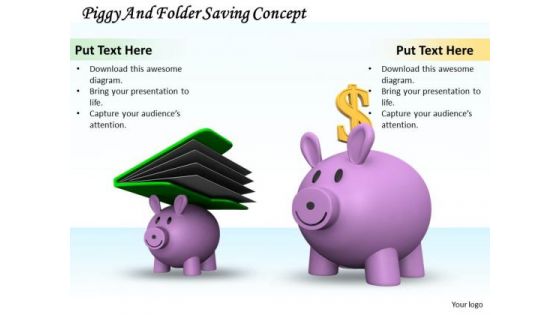 Stock Photo Piggy Banks Saving Money Illustration PowerPoint Slide