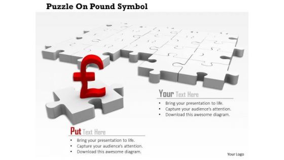 Stock Photo Pound Symbol On Missing Puzzle Piece PowerPoint Slide