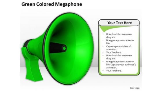 Stock Photo Sales Concepts Green Colored Megaphone Business Images Photos