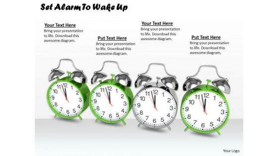 Stock Photo Set Alarm To Wake Up Ppt Template