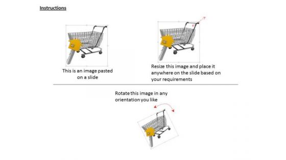 Stock Photo Shopping Cart With Home Icon Key PowerPoint Slide