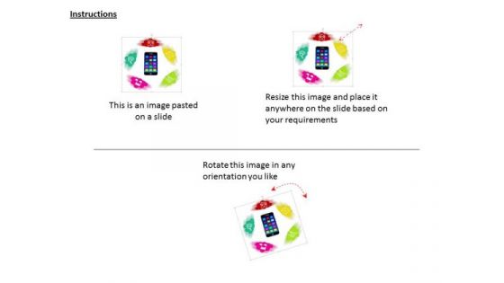 Stock Photo Smartphone And Applications Icons PowerPoint Slide