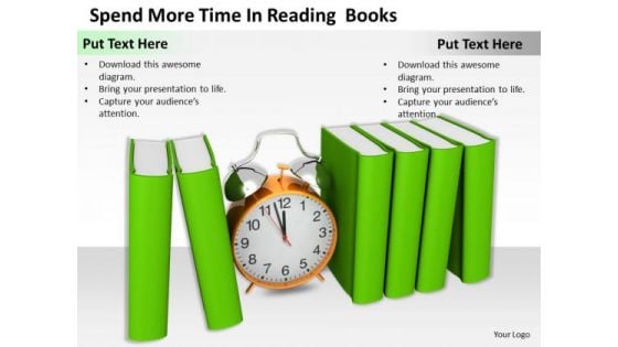 Stock Photo Spend More Time In Reading Books Ppt Template