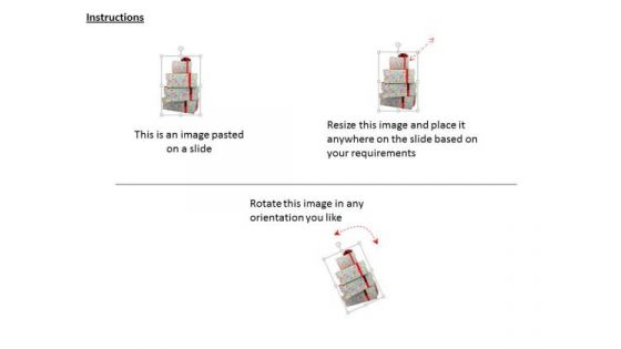 Stock Photo Stack Of Gift Boxes For Christmas PowerPoint Slide