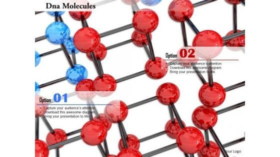 Stock Photo Structure Of Dna Molecules Medical Background PowerPoint Slide