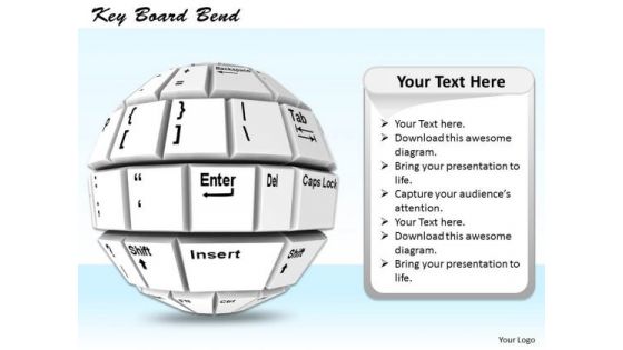 Stock Photo The Bent Computer Keyboard PowerPoint Slide Stock Photo The Bent Computer Keyboard PowerPoint Slide