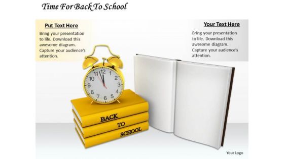 Stock Photo Time For Back To School Ppt Template