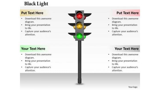 Stock Photo Watch Traffic Signals PowerPoint Slide