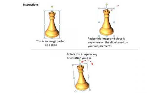 Stock Photo White Chess Pawn PowerPoint Slide
