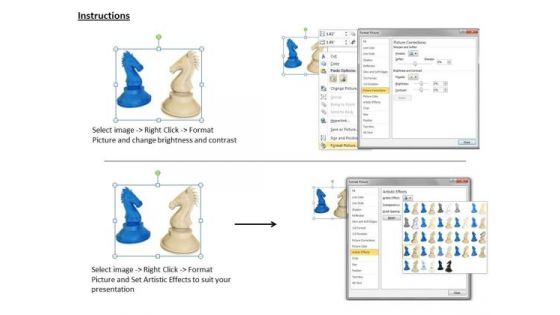 Stock Photo Wooden Chess Pieces PowerPoint Slide