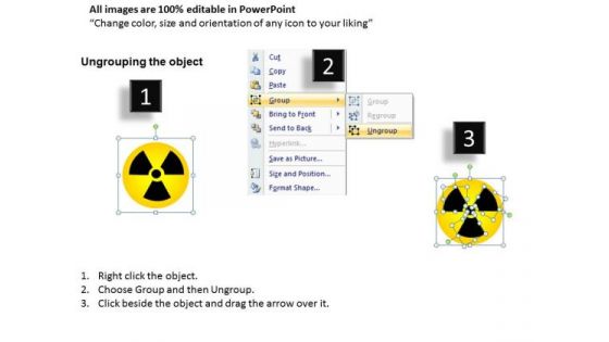 Stop Nuclear Power Warning Signs PowerPoint Slides And Ppt Diagram Templates