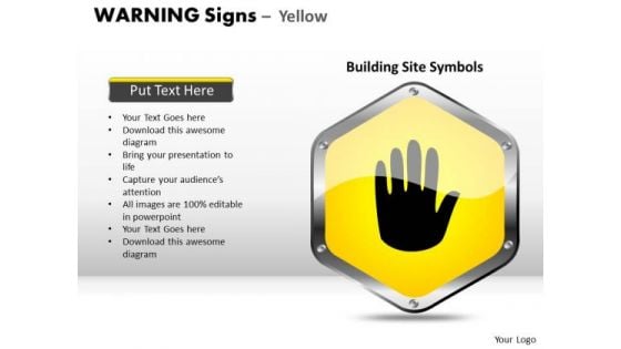 Stopping Warning Signs PowerPoint Slides And Ppt Diagram Templates