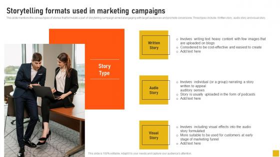 Storytelling Formats Used In Marketing Campaigns Comprehensive Guide Designs Pdf