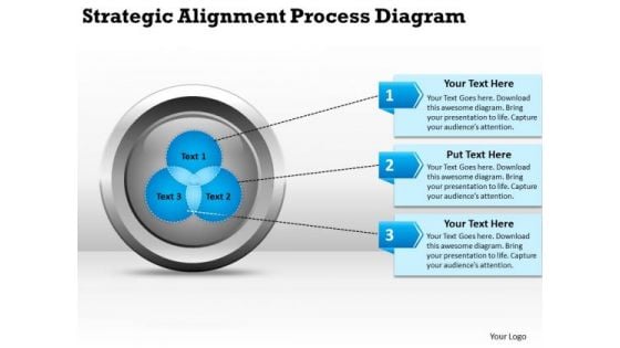 Strategic Alignment Process Diagarm Start Up Business Plan Template PowerPoint Slides