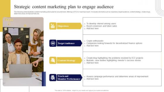 Strategic Content Marketing Plan To Engage Exploring Investment Opportunities Themes Pdf