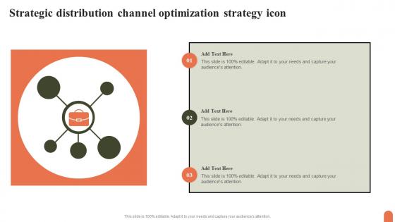 Strategic Distribution Channel Optimization Strategy Icon Elements Pdf