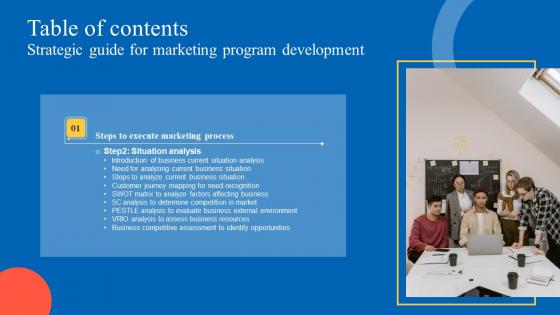 Strategic Guide For Marketing Program Table Of Contents Microsoft Pdf