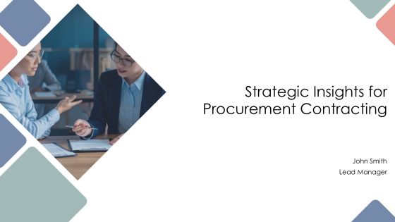 Strategic Insights For Procurement Contracting PPT Designs AT