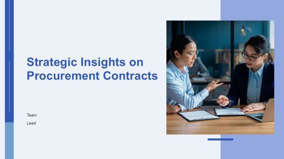 Strategic Insights On Procurement Contracts PPT Outline AT