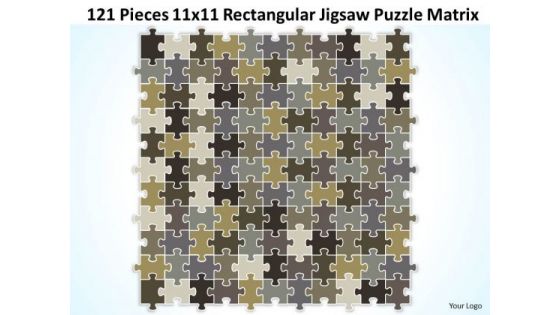 Strategic Management 121 Pieces 11x11 Rectangular Jigsaw Puzzle Matrix Business Diagram