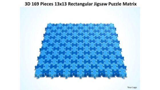Strategic Management 3d 169 Pieces 13x13 Rectangular Jigsaw Puzzle Matrix Business Diagram