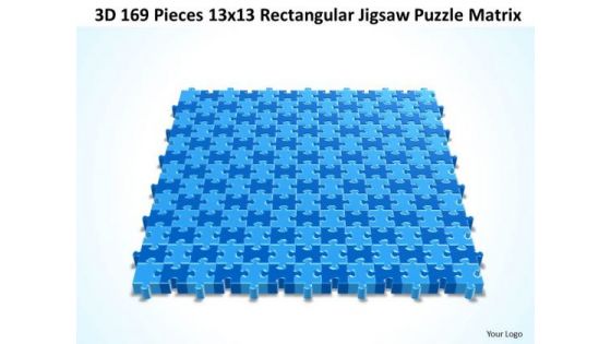 Strategic Management 3d 169 Pieces 13x13 Rectangular Jigsaw Puzzle Matrix Business Diagram