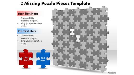 Strategic Management 3d 9x9 Missing Puzzle Piece Business Diagram