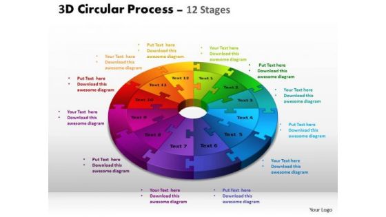 Strategic Management 3d Circular Ppt Templates Marketing Diagram