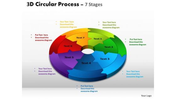 Strategic Management 3d Circular Process Cycle Diagram Ppt Templates Strategy Diagram