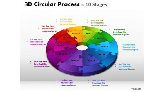 Strategic Management 3d Circular Process Ppt Templates Sales Diagram